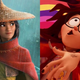 Raya from Raya and the Last Dragon, and Katie from The Mitchells vs. The Machines.